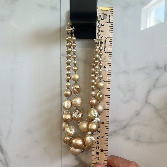 Vintage pearl stranded necklace - Picture 2 of 2